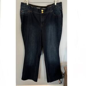 Lane Bryant Distinctly Boot Cut Jeans Plus Size 22 Tall Modified Adapted Closure